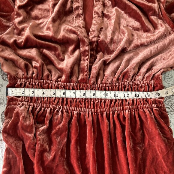 Rosy Velvet Somerset Dress, Anthropologie, great condition - Picture 4 of 10